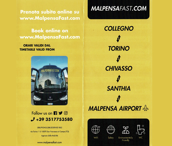 Trasferimenti in Autobus da Torino e Milano Malpensa